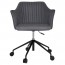 Lavinia Office Arm Chair Black Aluminium Castor Base