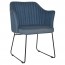 Lavinia Waiting Room Arm Chair Black Sled Base