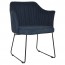 Lavinia Waiting Room Arm Chair Black Sled Base