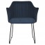 Lavinia Waiting Room Arm Chair Black Sled Base