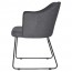 Lavinia Waiting Room Arm Chair Black Sled Base
