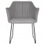 Lavinia Waiting Room Arm Chair Black Sled Base