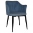 Lavinia Occasional Arm Chair Slim Black Steel Legs