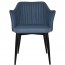 Lavinia Occasional Arm Chair Slim Black Steel Legs