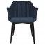 Lavinia Occasional Arm Chair Slim Black Steel Legs