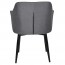 Lavinia Occasional Arm Chair Slim Black Steel Legs