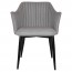 Lavinia Occasional Arm Chair Slim Black Steel Legs