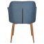 Lavinia Occasional Arm Chair Slim Light Oak Steel Legs