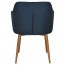 Lavinia Occasional Arm Chair Slim Light Oak Steel Legs