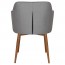 Lavinia Occasional Arm Chair Slim Light Oak Steel Legs