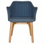 Lavinia Waiting Room Arm Chair Solid Light Oak Timber Legs