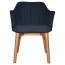 Lavinia Waiting Room Arm Chair Solid Light Oak Timber Legs