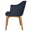 Lavinia Waiting Room Arm Chair Solid Light Oak Timber Legs