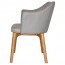 Lavinia Waiting Room Arm Chair Solid Light Oak Timber Legs