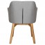 Lavinia Waiting Room Arm Chair Solid Light Oak Timber Legs
