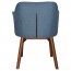 Lavinia Waiting Room Arm Chair Solid Light Walnut Timber Legs