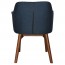 Lavinia Waiting Room Arm Chair Solid Light Walnut Timber Legs