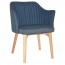 Lavinia Waiting Room Arm Chair Solid Natural Timber Legs