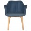 Lavinia Waiting Room Arm Chair Solid Natural Timber Legs