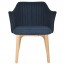 Lavinia Waiting Room Arm Chair Solid Natural Timber Legs