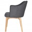 Lavinia Waiting Room Arm Chair Solid Natural Timber Legs