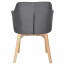 Lavinia Waiting Room Arm Chair Solid Natural Timber Legs