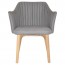 Lavinia Waiting Room Arm Chair Solid Natural Timber Legs