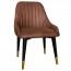 Livia Side Chair Brass Legs