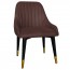 Livia Side Chair Brass Legs