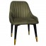 Livia Side Chair Brass Legs