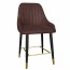 Livia Side Counter Stool Brass Legs 66cm