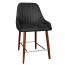 Livia Side Counter Stool Walnut Legs 66cm