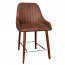 Livia Side Counter Stool Walnut Legs 66cm