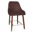 Livia Side Counter Stool Walnut Legs 66cm