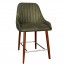 Livia Side Counter Stool Walnut Legs 66cm