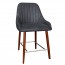 Livia Side Counter Stool Walnut Legs 66cm
