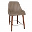 Livia Side Counter Stool Walnut Legs 66cm