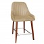 Livia Side Counter Stool Walnut Legs 66cm