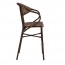 Lyon Wicker Outdoor Bar Stool with Curved Backrest 75cm