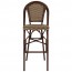 Lyon Wicker Outdoor Bar Stool with Backrest