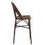 Lyon Wicker Outdoor Bar Stool with Backrest