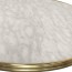 French Paris Marble with Brass Edge Bistro Table