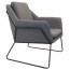 Melina Upholstered Reception Chair with Sled Base