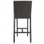 Mia Rattan Wicker Outdoor Bar Stool with Backrest