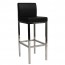 Minimalist Counter Stool Stainless SS Backrest