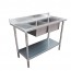 Modular Systems Economic 304 Grade Stainless Steel Double Sink Benches 600mm Deep