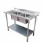 Modular Systems Economic 304 Grade Stainless Steel Double Sink Benches 700mm Deep