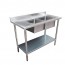 Modular Systems Economic 304 Grade Stainless Steel Double Sink Benches 700mm Deep