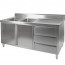 Modular Systems Kitchen Tidy Premium Stainless Steel Cabinet With Double Sinks, Doors & Drawers group-double-sink-cabinet-DSC