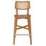 Nadia Rattan Back Bar Stool with Footrest 75cm